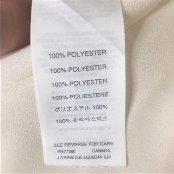 J crew tassel trim top in  cream and navy - Picture 8 of 8